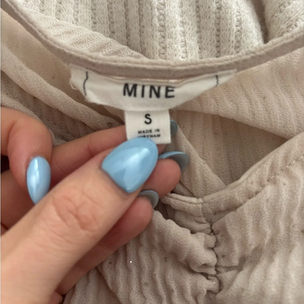 Mine Cream Women's Blouse with Ruched Front - Picture 5 of 5